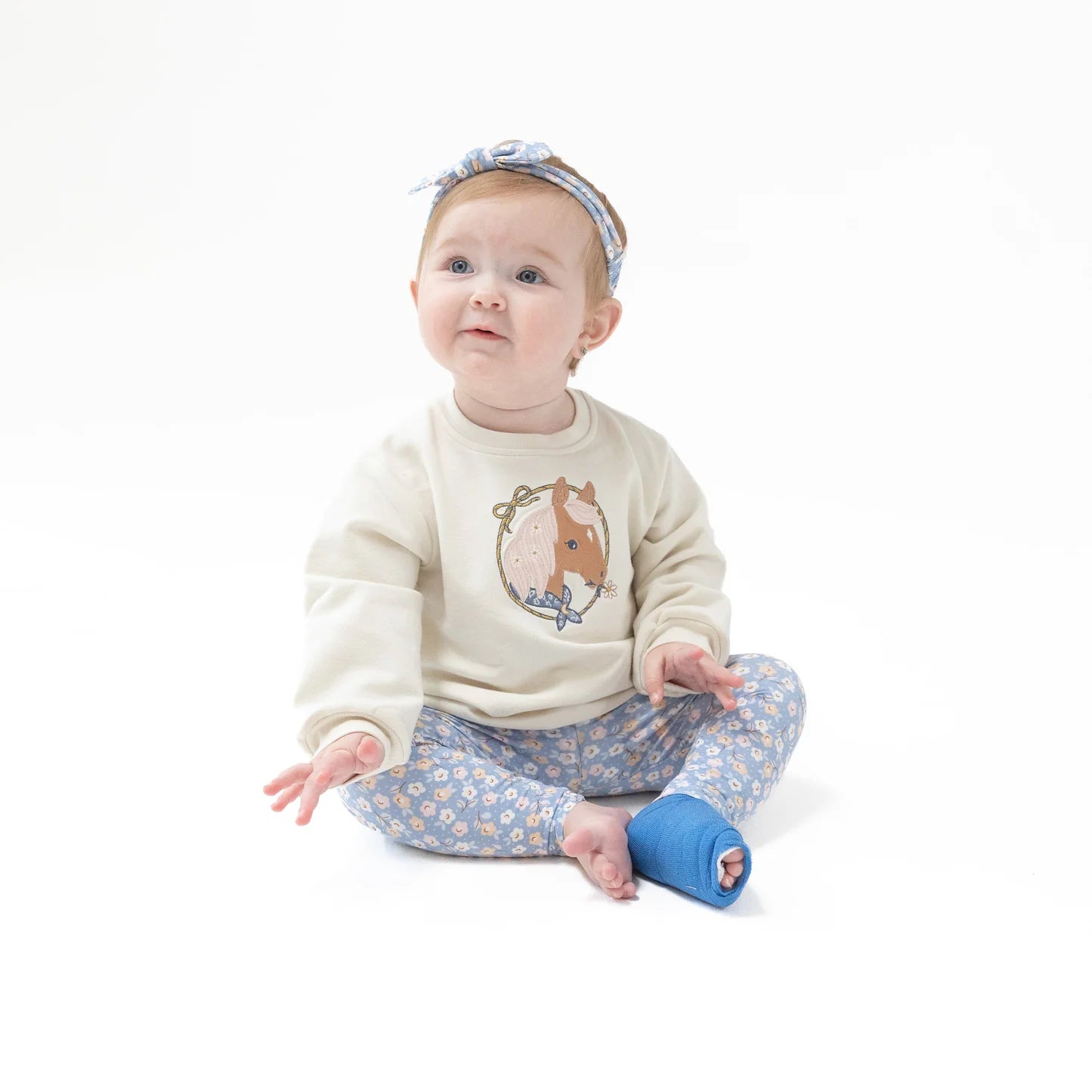 Country Calico Puff Sweatshirt and Legging Set - Doodlebug's Children's Boutique