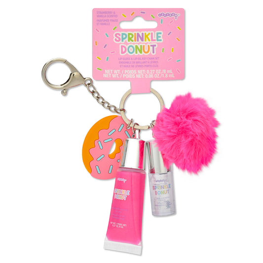 Donut Lip Gloss & Lip Oil Keychain - Doodlebug's Children's Boutique