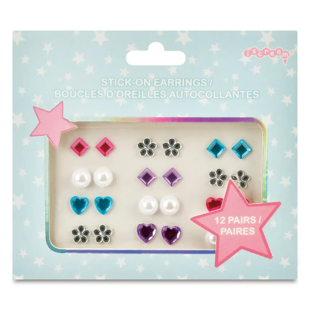 Star Bright Stick On Earrings