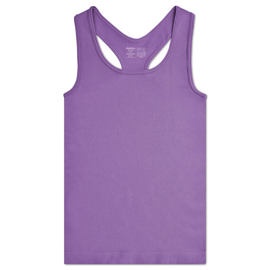 Vivid Violet Ribbed Racerback Tank