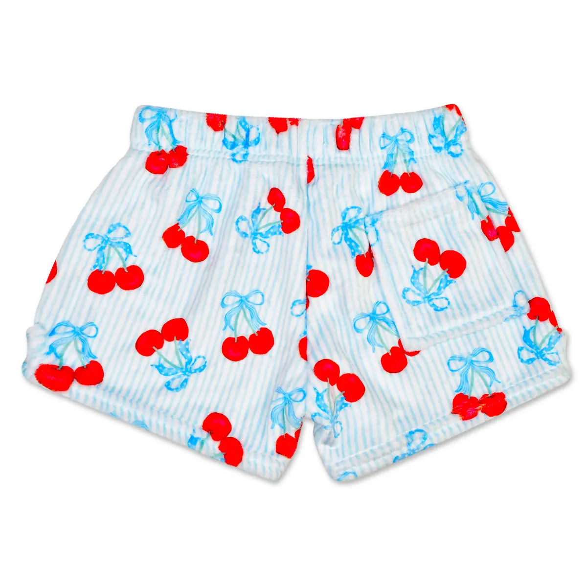 Cherry on Top Plush Shorts - Doodlebug's Children's Boutique