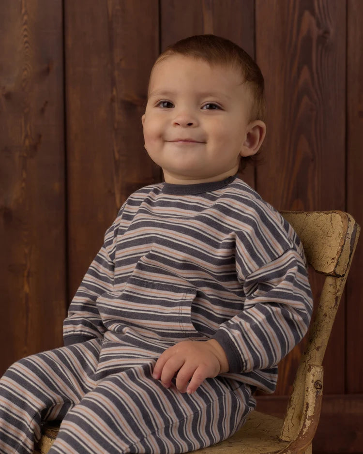 Relaxed Set in Blue Stripe