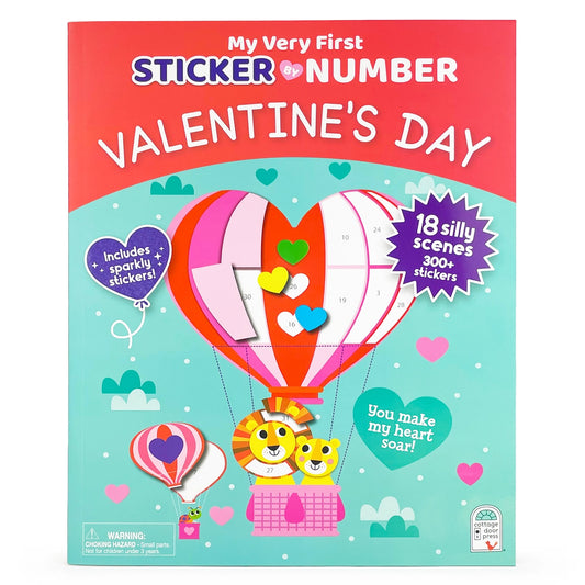 Sticker by Number Valentine's Day Book  - Doodlebug's Children's Boutique