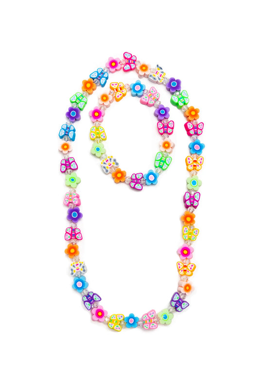 Flutter Flowers Necklace & Bracelet Set  - Doodlebug's Children's Boutique