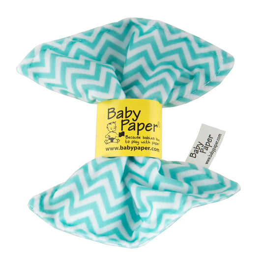 Turquoise Chevron Baby Paper  - Doodlebug's Children's Boutique