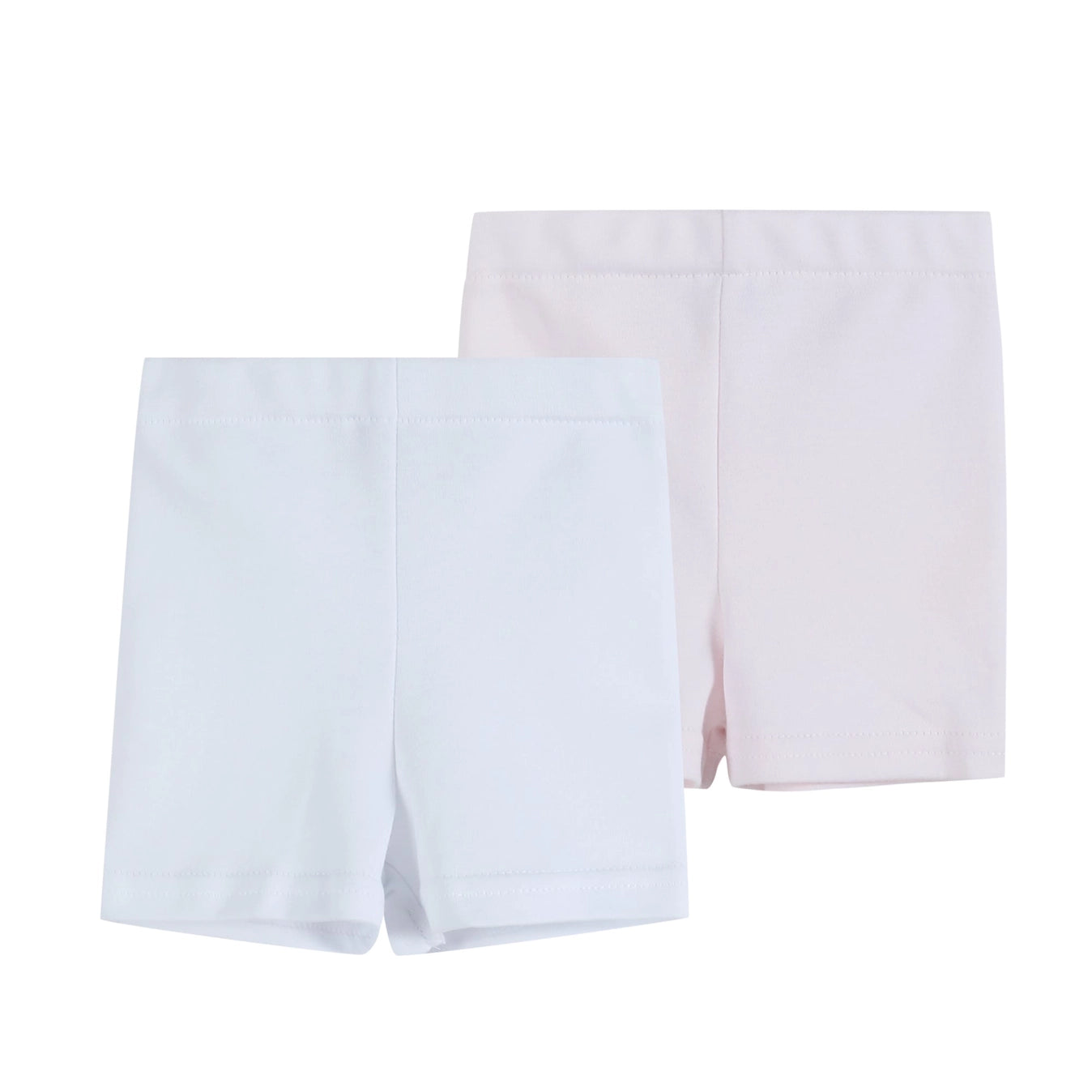 Knit White and Pink Undershorts  - Doodlebug's Children's Boutique