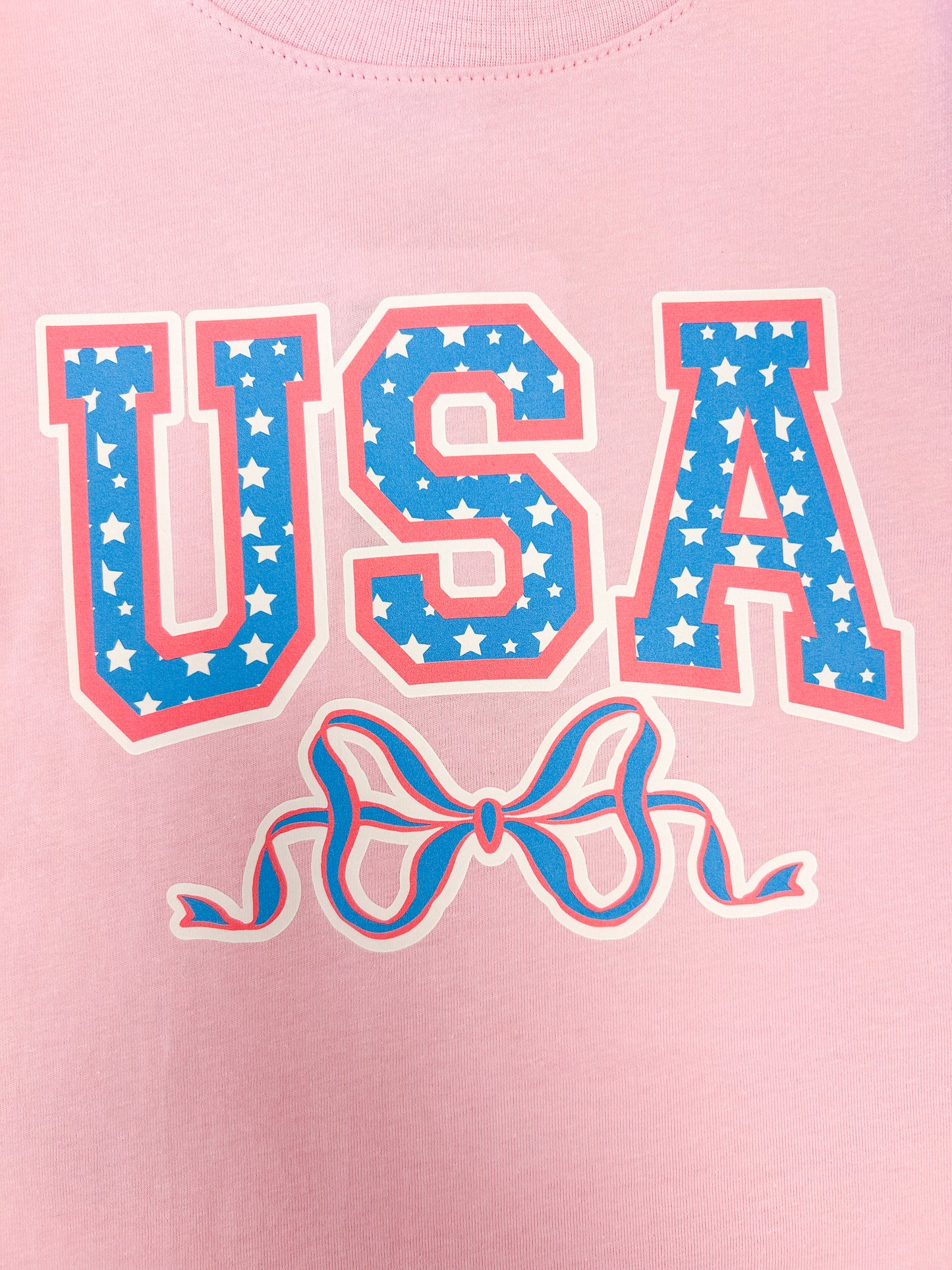 USA Bow Shirt - Doodlebug's Children's Boutique