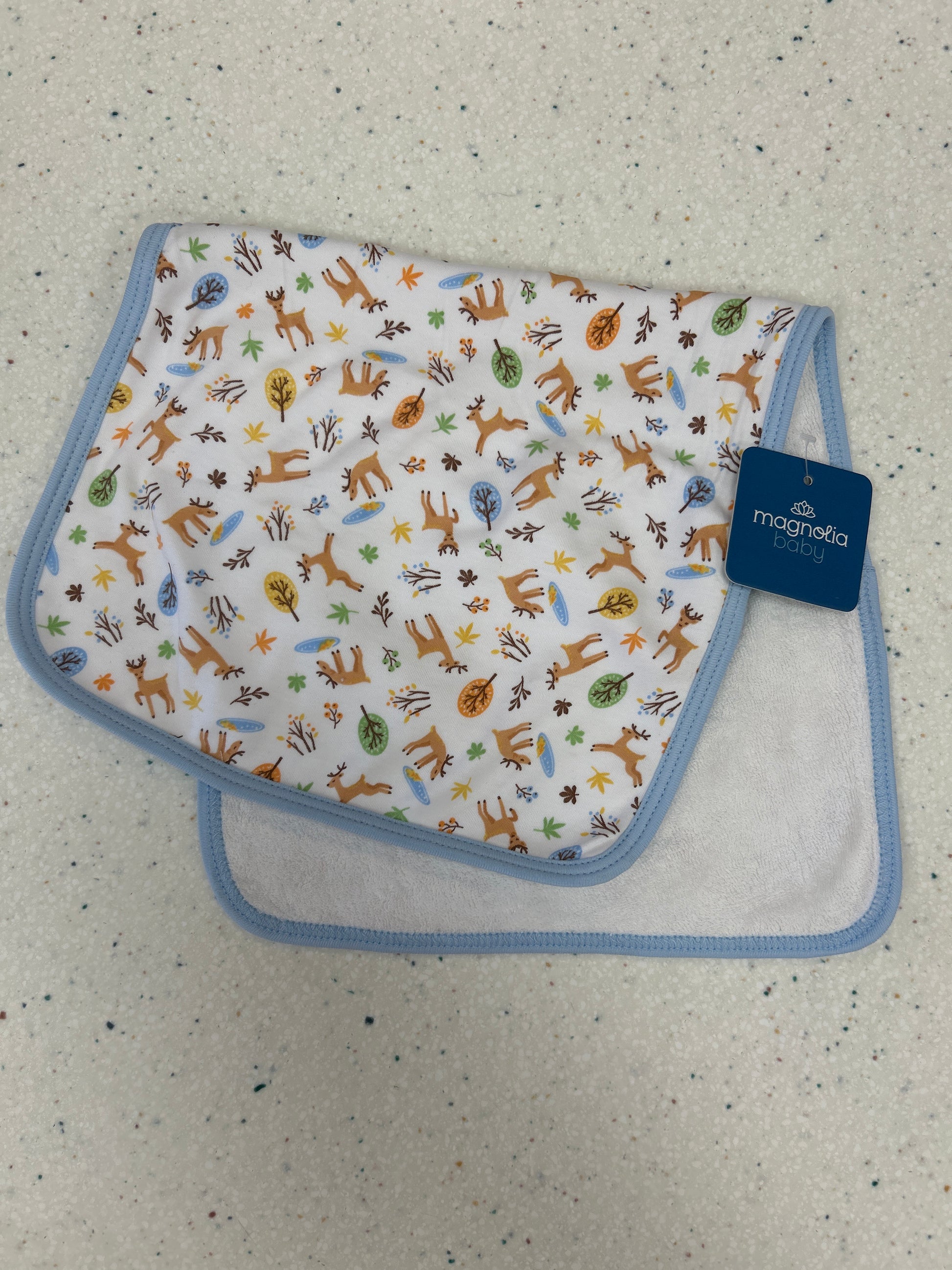 Into the Forest Printed Burp Cloth  - Doodlebug's Children's Boutique