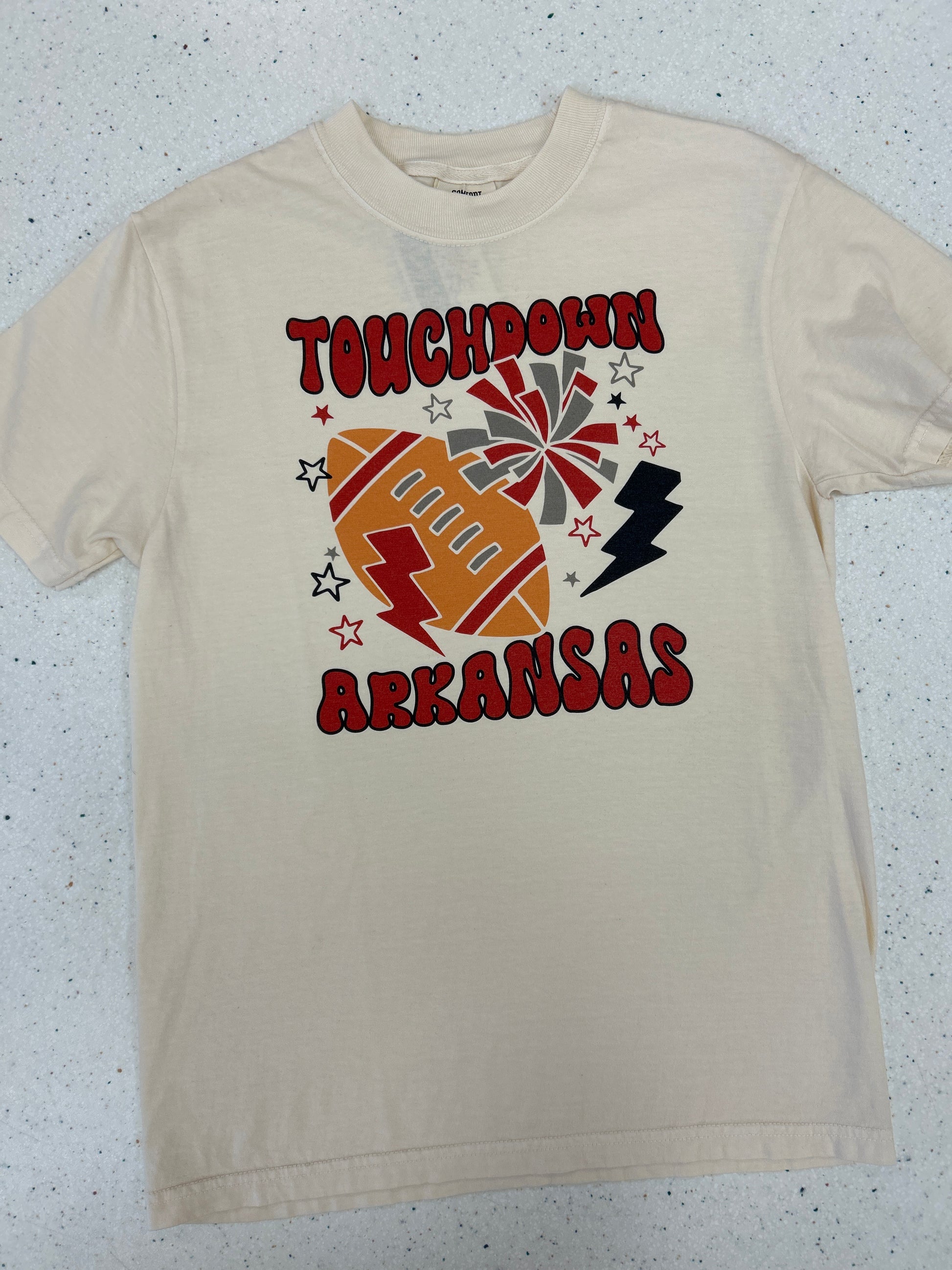 Adult Touchdown Arkansas Shirt  - Doodlebug's Children's Boutique