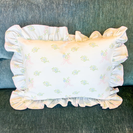 Hydrangea Ruffle Pillow - Doodlebug's Children's Boutique