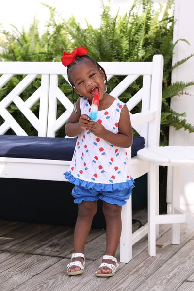 Patriotic Ice Cream Bloomer Set  - Doodlebug's Children's Boutique