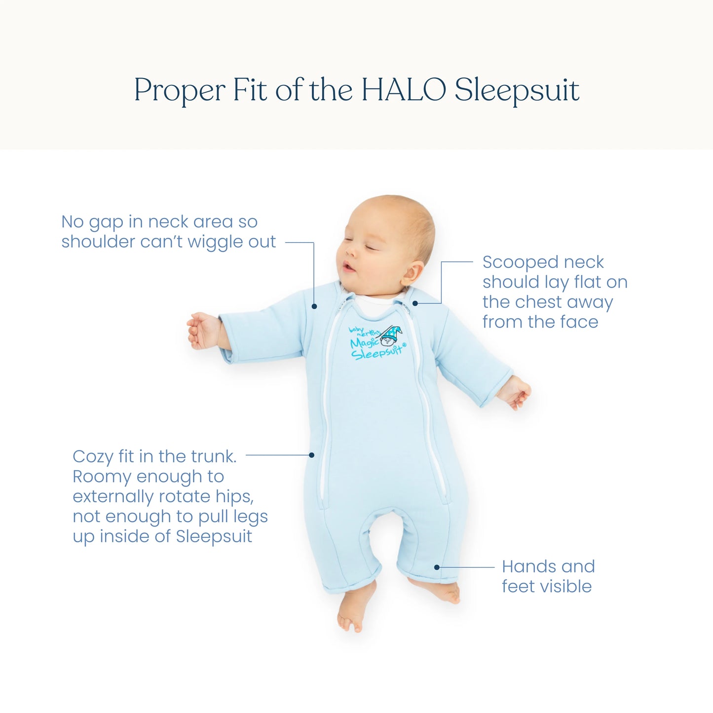 Baby Merlin's Magic Sleepsuit® in Blue - Doodlebug's Children's Boutique