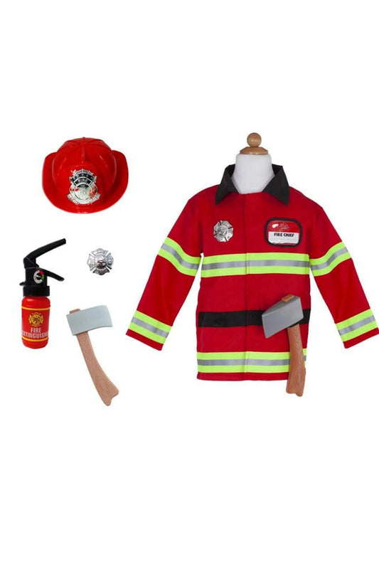 Firefighter Dress-Up Set with Accessories - Doodlebug's Children's Boutique