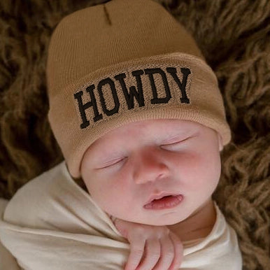 Howdy Newborn Hospital Hat