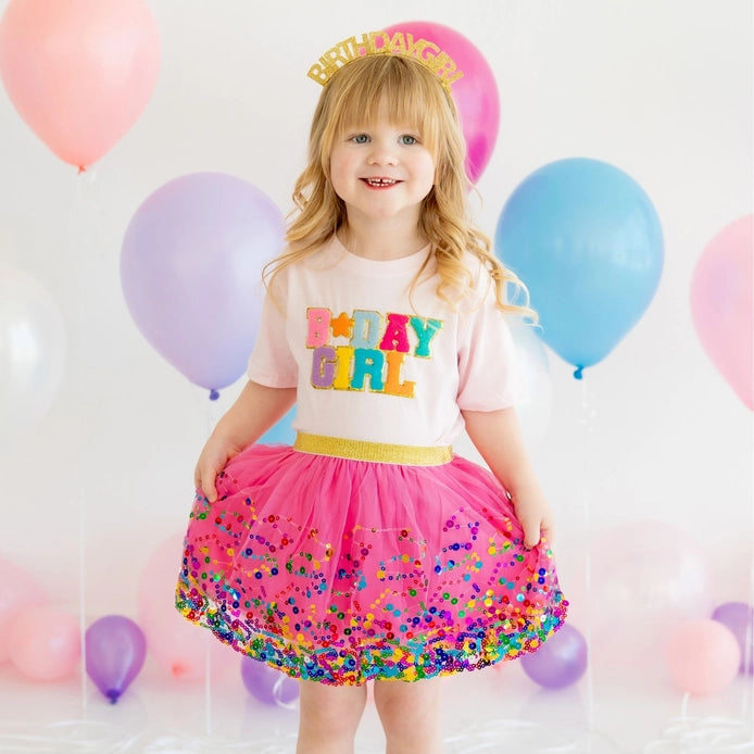 Birthday Girl Patch Shirt  - Doodlebug's Children's Boutique