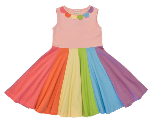 Rainbow Forever Dress  - Doodlebug's Children's Boutique