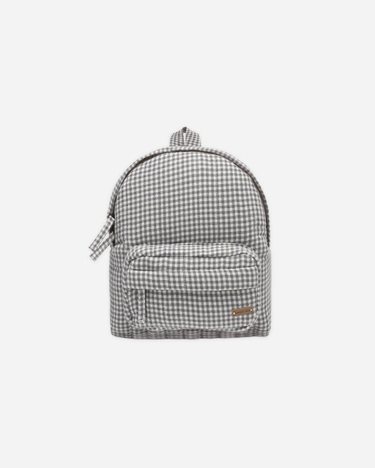 Mini Backpack in Midnight Gingham - Doodlebug's Children's Boutique