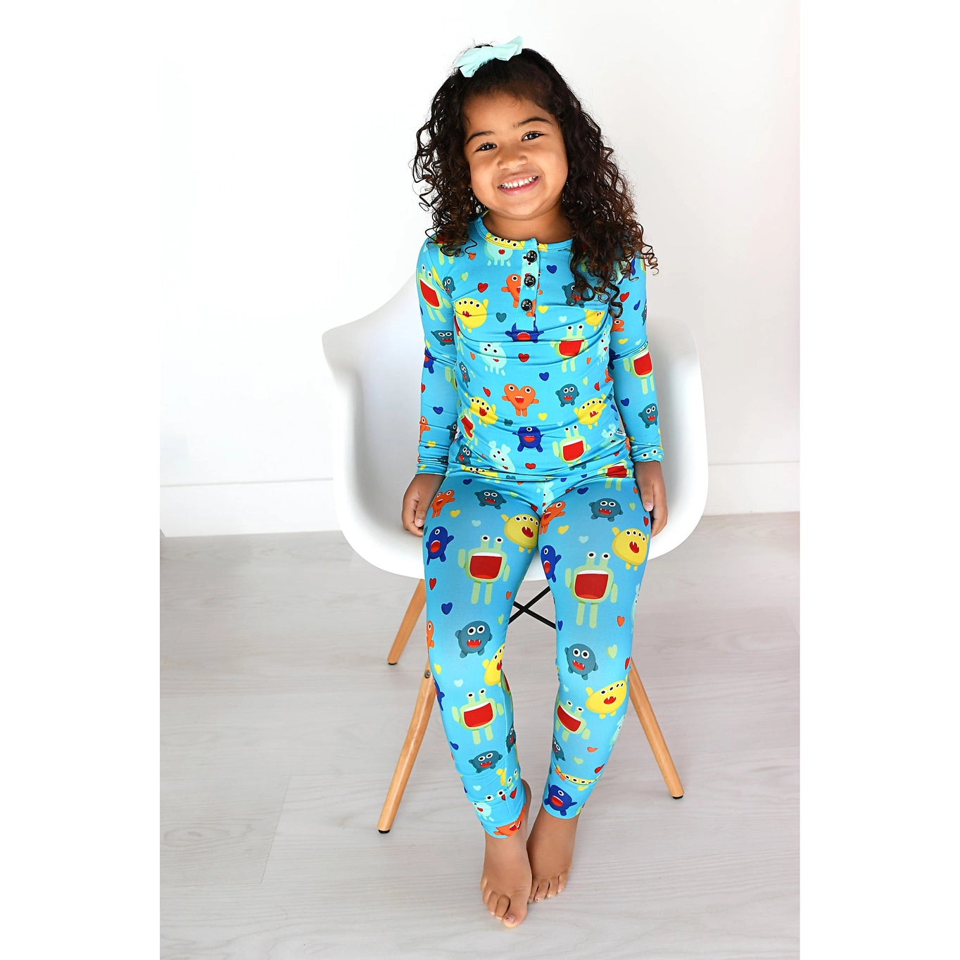 Finn Valentine Monster 2 Piece Pajama - Doodlebug's Children's Boutique