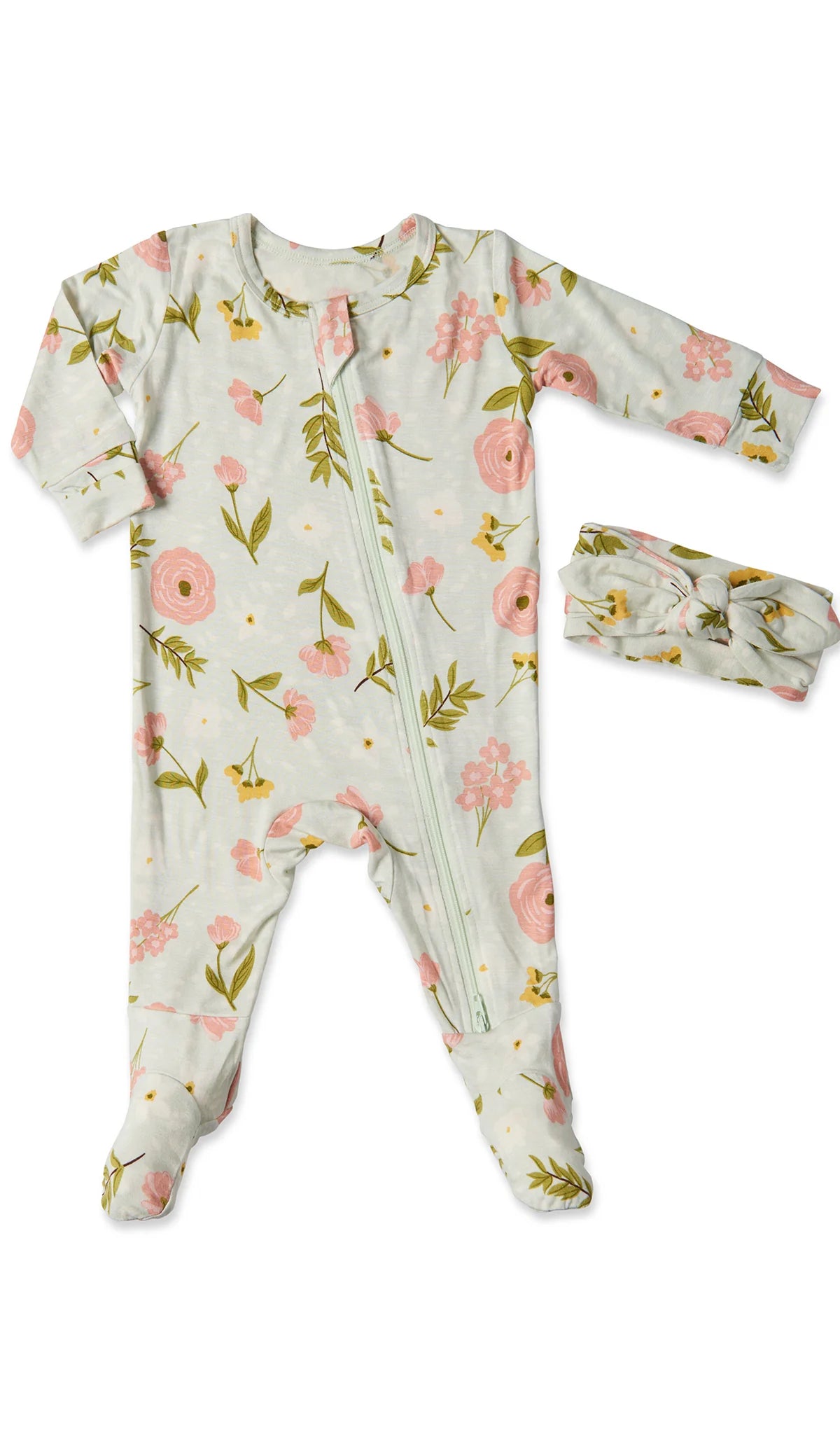 Carnation Footie Set  - Doodlebug's Children's Boutique