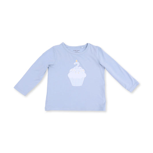 Second Birthday Blue Long Sleeve Shirt - Doodlebug's Children's Boutique