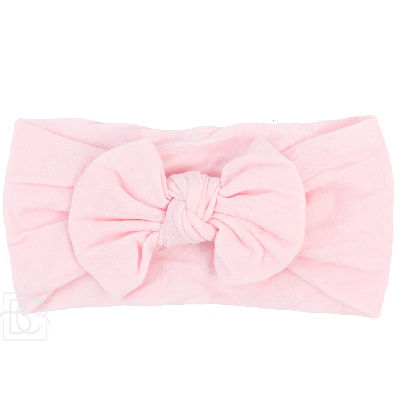 Knot Bow Headband in Powder Pink  - Doodlebug's Children's Boutique