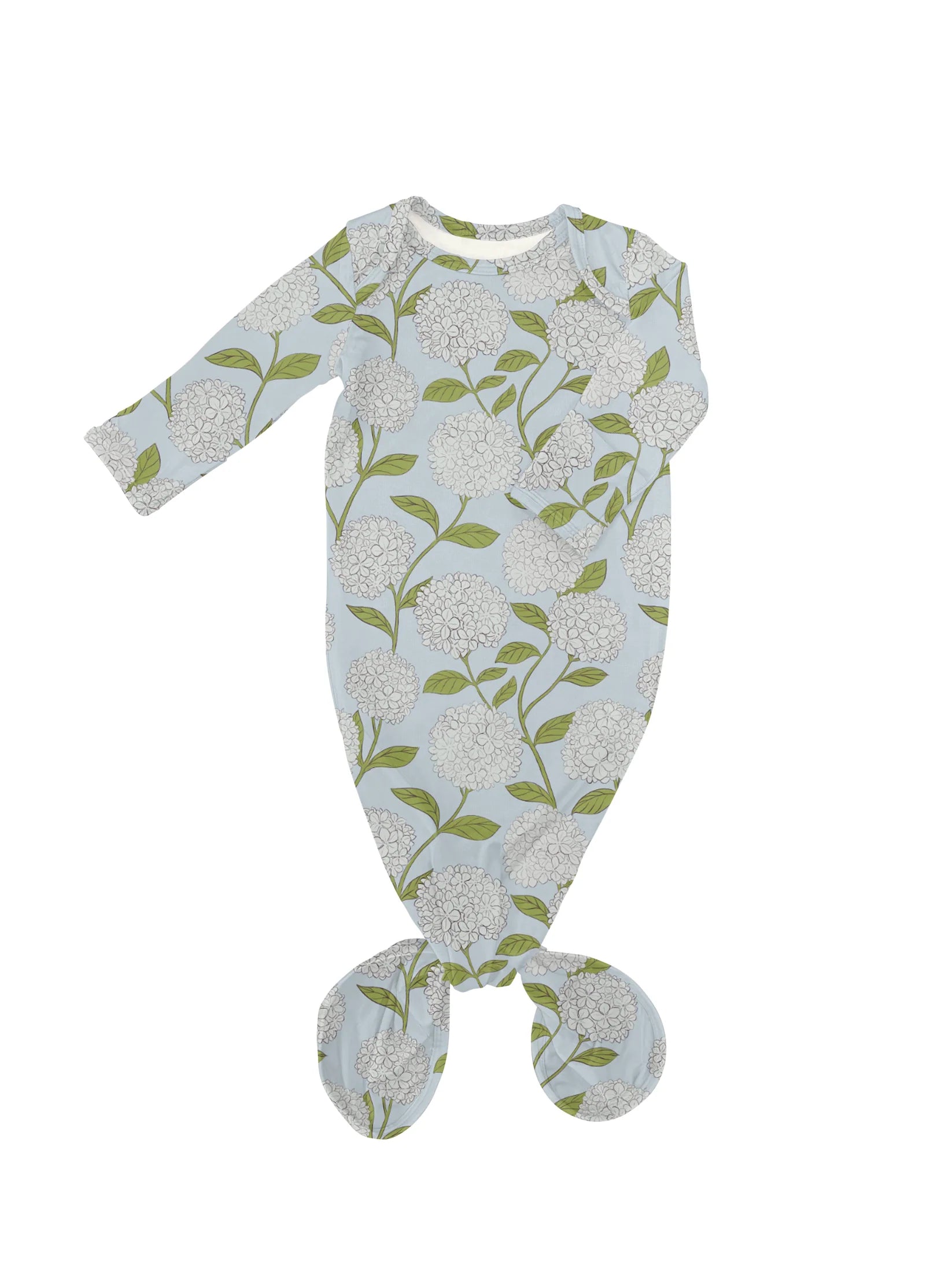 Hydrangeas Knotted Gown - Doodlebug's Children's Boutique