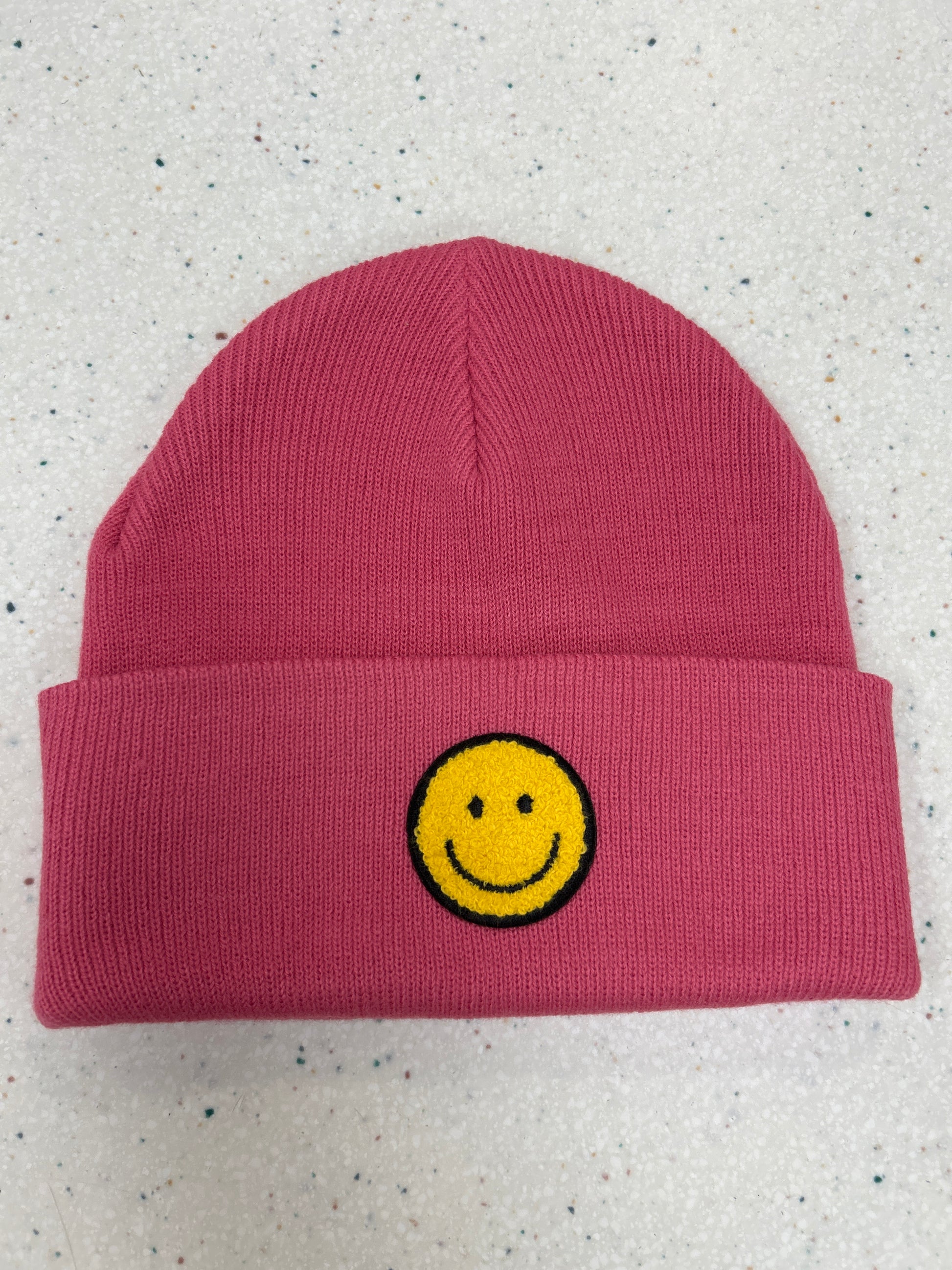Pink Smile Beanie - Doodlebug's Children's Boutique