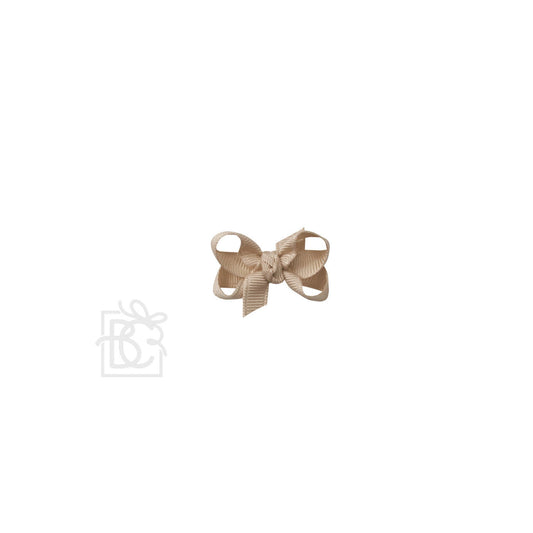 Tiny Bow in Oatmeal  - Doodlebug's Children's Boutique