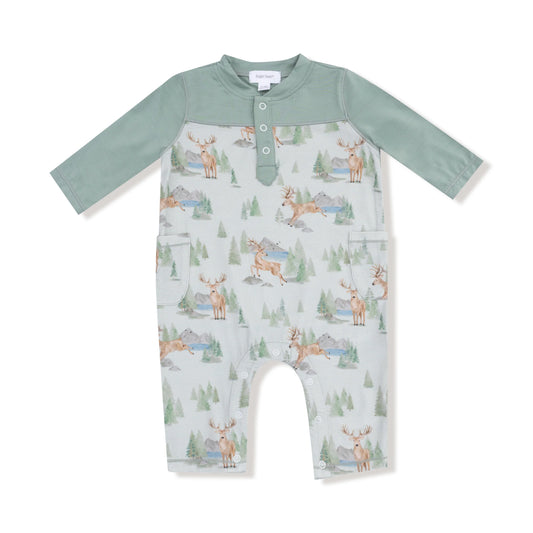 Buck Deer Romper - Doodlebug's Children's Boutique