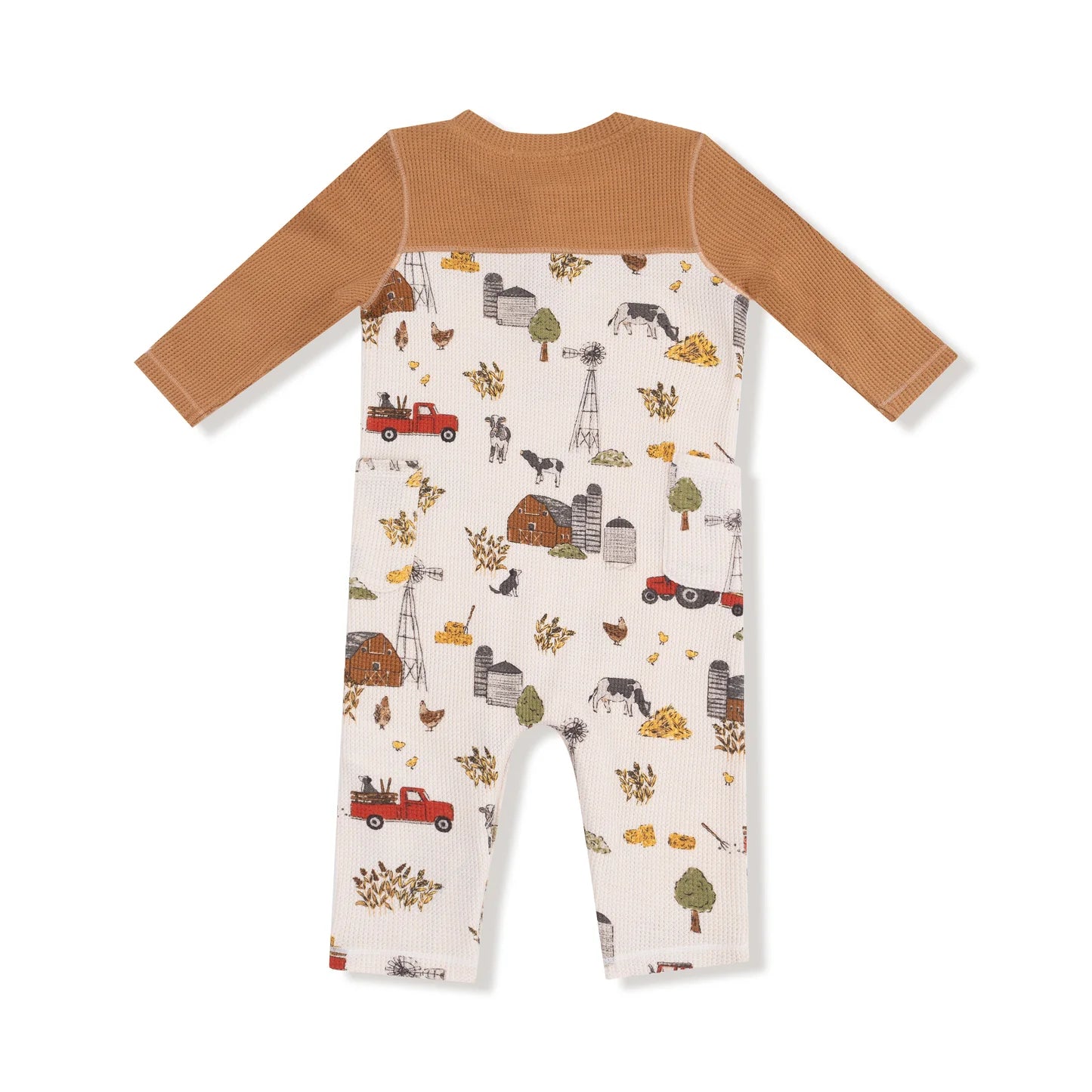 Hay Farmer Romper - Doodlebug's Children's Boutique