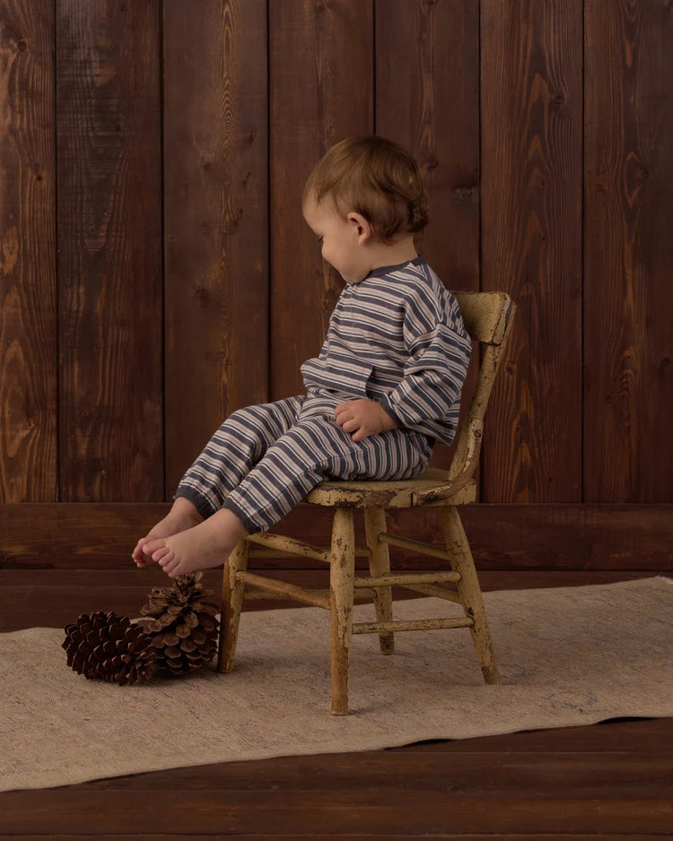 Relaxed Set in Blue Stripe