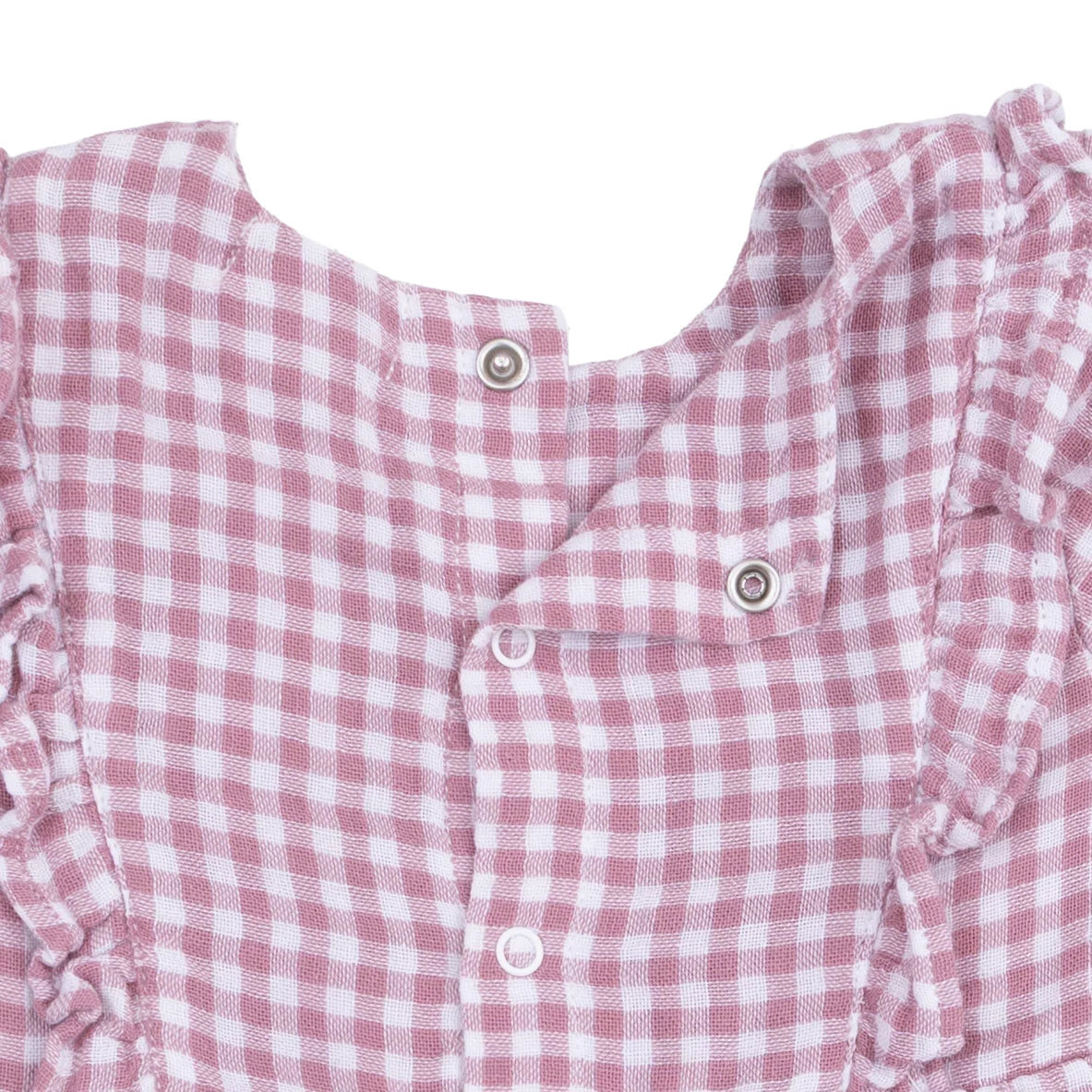 Berry Gingham Goose Ruffle Dress & Legging Set