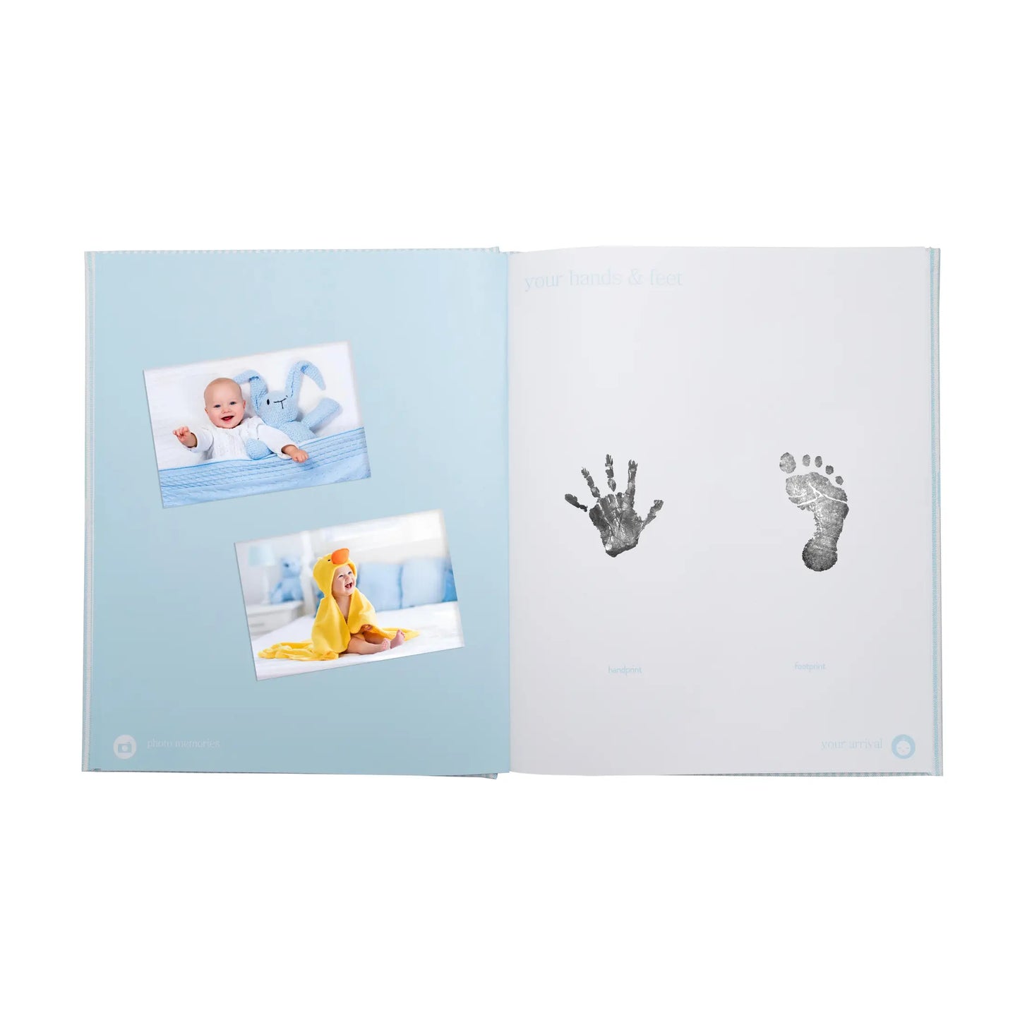 Blue Seersucker Baby Book  - Doodlebug's Children's Boutique