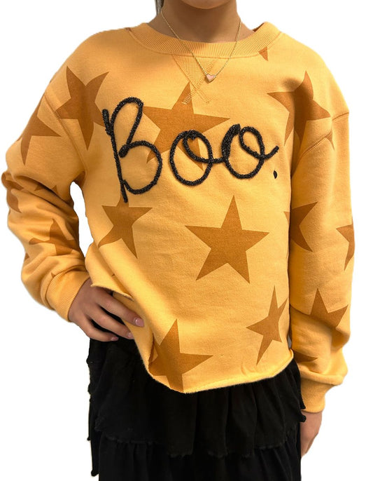 Boo Tinsel Sweatshirt - Doodlebug's Children's Boutique