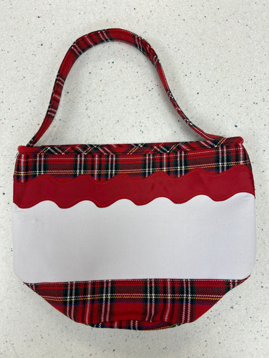 Red Plaid Christmas Tote  - Doodlebug's Children's Boutique