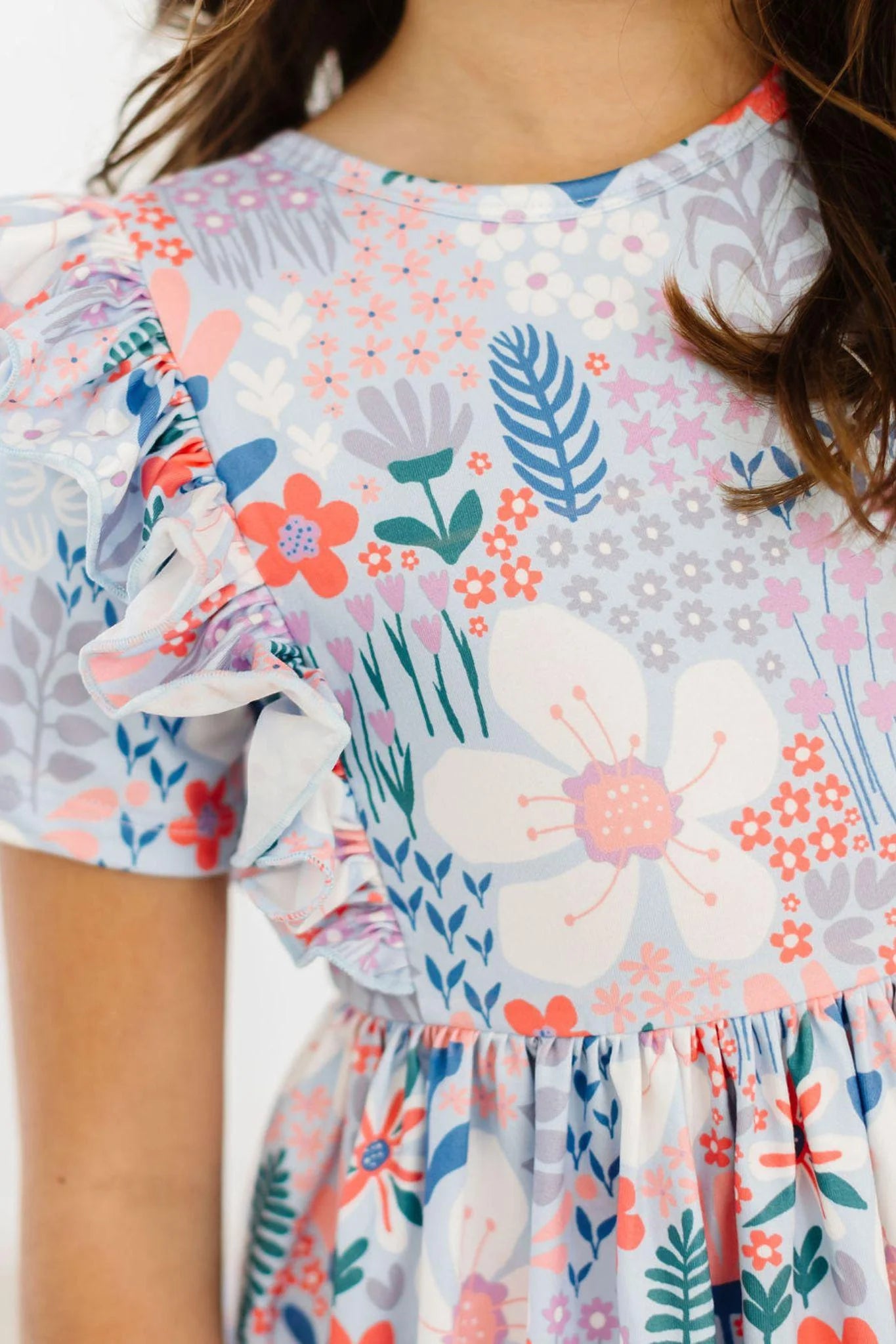 Field of Flowers Ruffle Twirl Dress  - Doodlebug's Children's Boutique