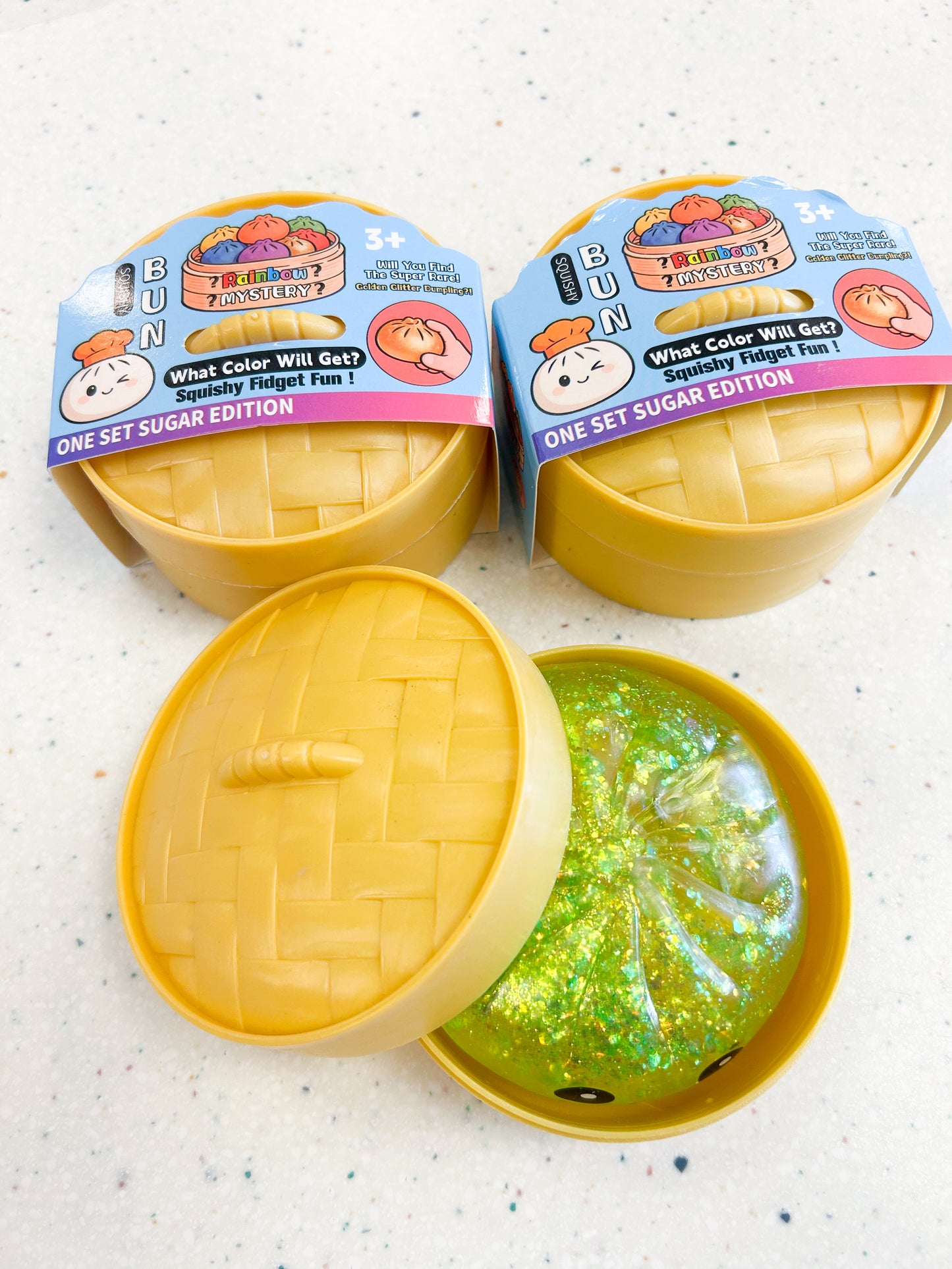 Glitter Mystery Squishy Bun - Doodlebug's Children's Boutique