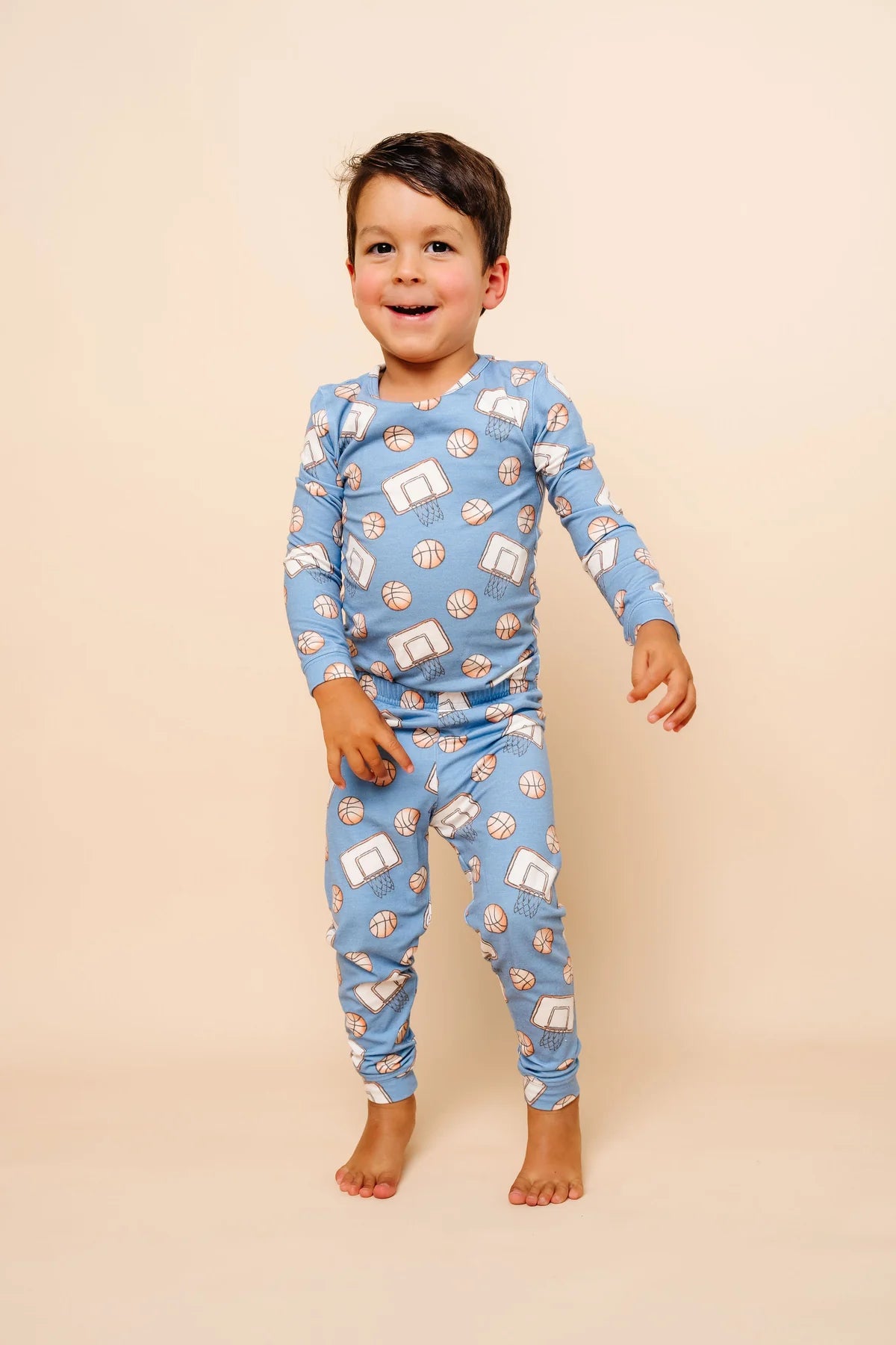 Dunk 2 Piece Long Sleeve Pajama Set - Doodlebug's Children's Boutique