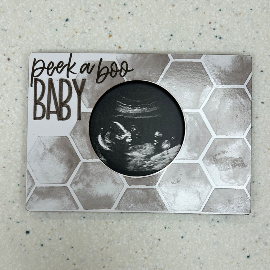 Peek-A-Boo Baby Magnetic Ultrasound Photo Frame  - Doodlebug's Children's Boutique