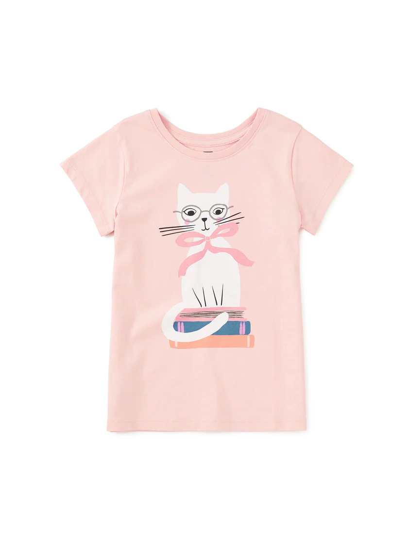 Book Cat Graphic Tee