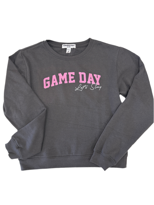 Game Day Let's Slay Sweatshirt  - Doodlebug's Children's Boutique