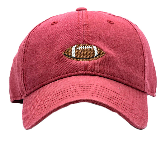 Weathered Red Football Hat  - Doodlebug's Children's Boutique