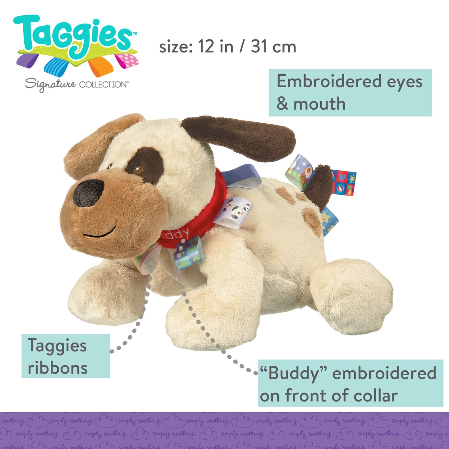 Taggies Buddy Dog Soft Toy - Doodlebug's Children's Boutique