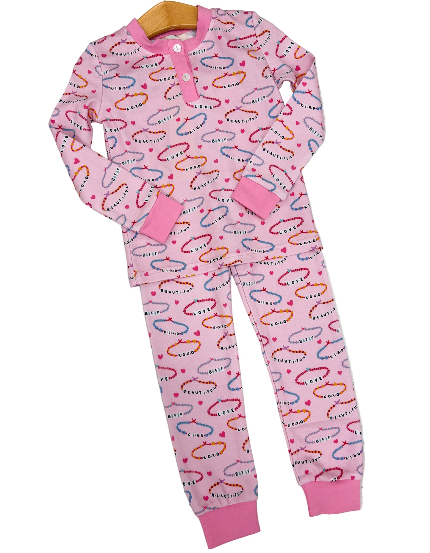 Friendship Bracelet Knit Pajama Set