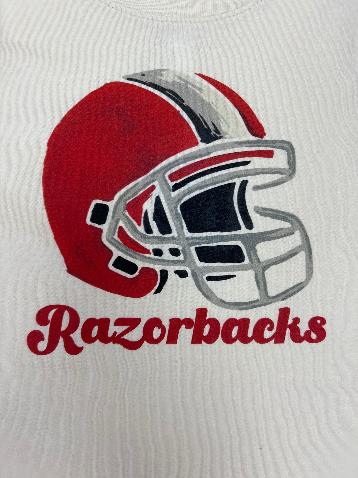 Razorbacks Helmet Shirt  - Doodlebug's Children's Boutique