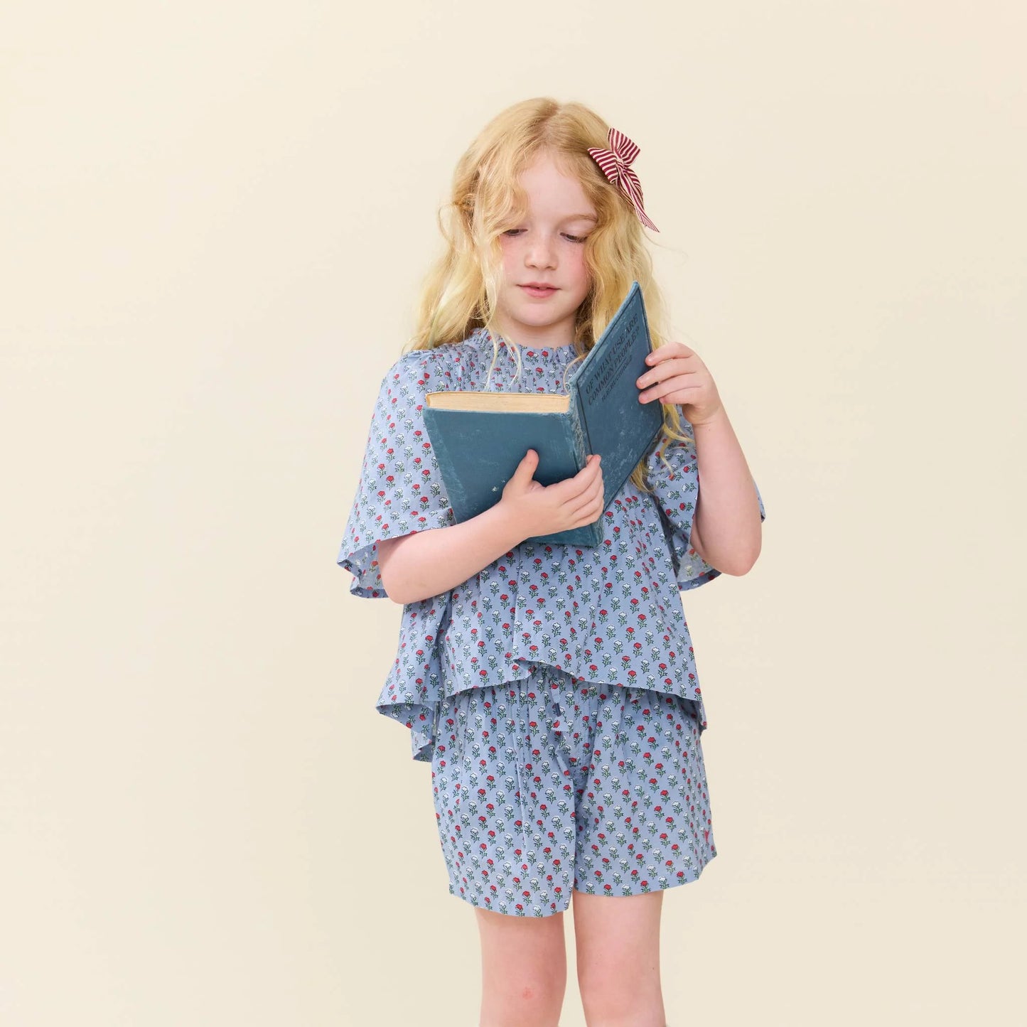 Jaipur Top in Light Blue Carnation - Doodlebug's Children's Boutique