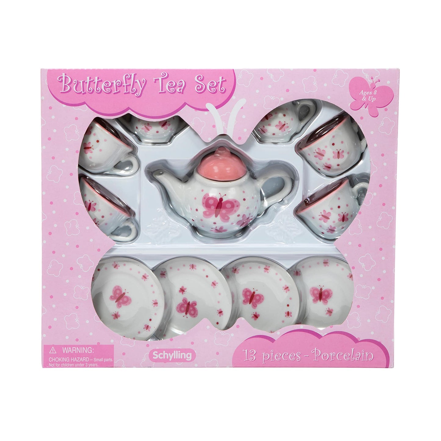 Butterfly Porcelain Tea Set  - Doodlebug's Children's Boutique