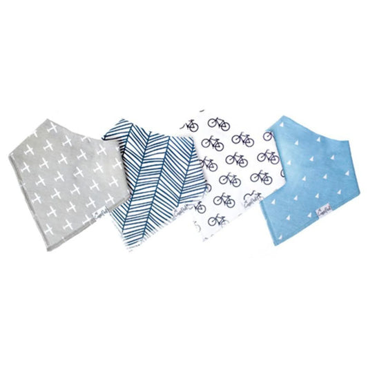 Cruise 4 Pack Bandana Bibs - Doodlebug's Children's Boutique
