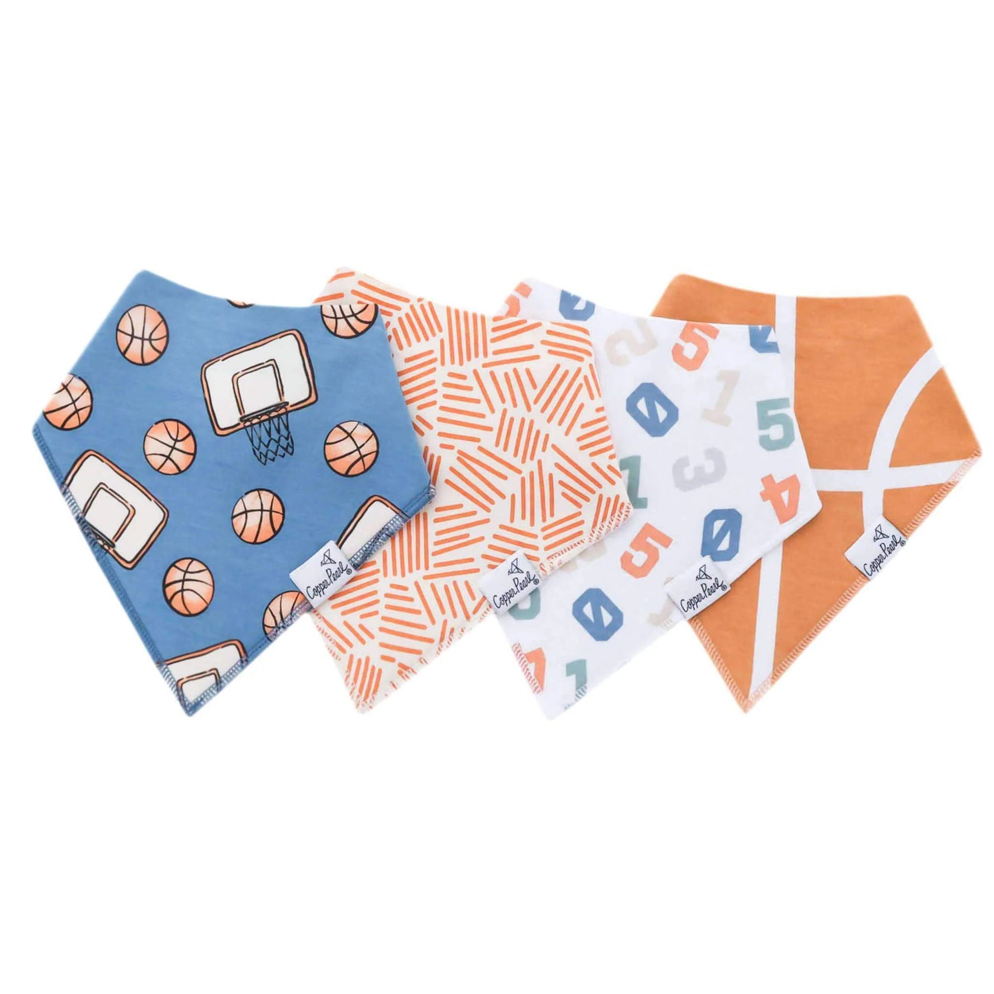 Dunk 4 Pack Bandana Bibs - Doodlebug's Children's Boutique