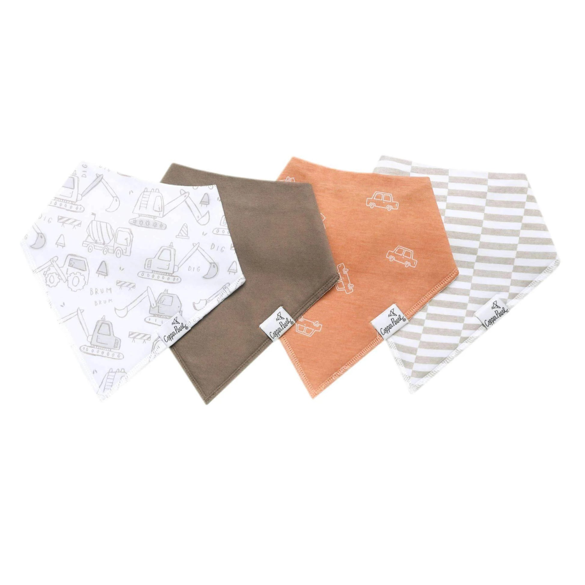 Gage 4 Pack Bandana Bibs - Doodlebug's Children's Boutique
